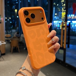Ốp Điện Thoại Silicon Mềm Chống Sốc Cao Cấp Cao Cấp Cho iPhone 17 16 15 14 13 12 11 Pro Max Màu Da Báo in Tích Hợp Vỏ Nhung