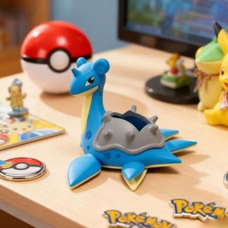 Pokémon Laplace Hình Hộp Xà Phòng Hoạt Hình Hàng Hóa Mới Sáng Tạo Để Bàn Bút Đồ Lặt Vặt Hộp Bảo Quản Nhỏ