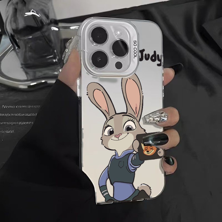 Dành Cho OPPO A3S AX5 A5 AX5S A5S A7 AX7 A12 A12e A15 A15S A16 A16S A17 A17K A31 A5 A9 2020 F9 F11 Pro 2026 Zootopia Nick Judy Matte Vỏ Điện Thoại Chống Sốc
