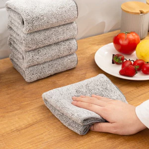 SET 20 Khăn Than Tre Lau Bếp Đa Năng, Khăn Lau Tay Nhà Bếp Hai Mặt Sợi Than Tre Siêu Thấm Hút, Kháng Khuẩn