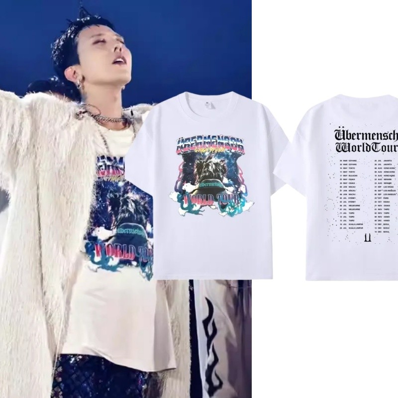 Áo Thun Mềm Mại Bigbang - Tour Ubermensch Của G-Dragon, Phù Hợp Mặc Mùa Hè