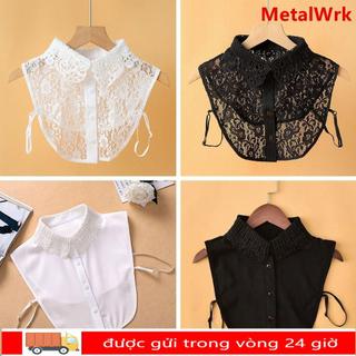 Cổ giả ren có thể tháo rời, phù hợp làm khăn choàng trang trí cho quần áo nữ và bé gái