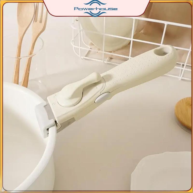 Bộ dụng cụ nấu ăn chống bỏng màu trắng & xám POWER với tay cầm có thể tháo rời Thay thế tay cầm nồi đa năng Tay cầm có thể tháo rời đa năng.