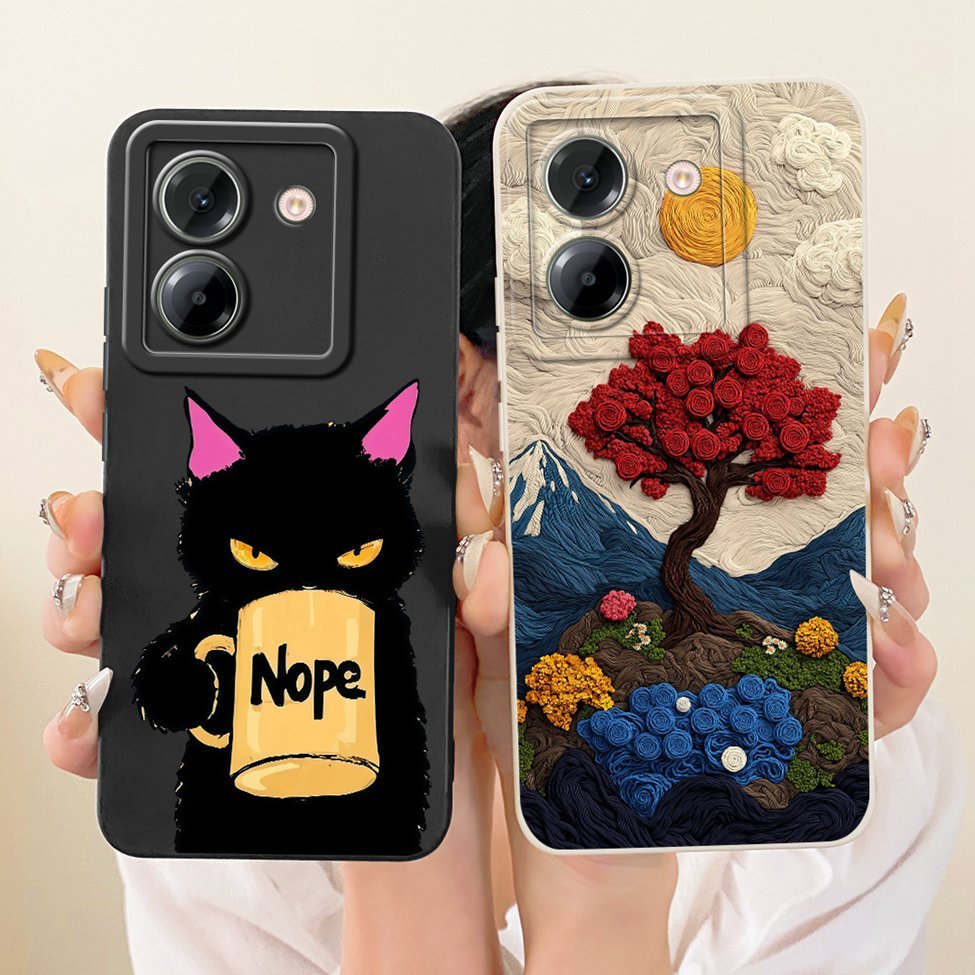 Dành Cho Poco M7 Pro 5G Ốp Lưng Silicon Thời Trang Sang Trọng Mát Kawaii Vỏ Sơn Dễ Thương 2409FPCC4G 2409FPCC4I