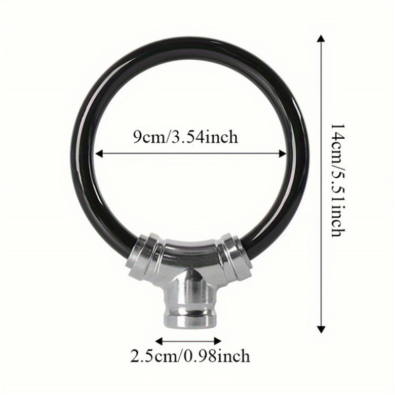 Khóa xe chống cắt - Đa năng, cho xe 2 bánh, Khóa Dây, Chìa, Chống Trộm, Bằng Hợp Kim Kẽm, Chống Cắt