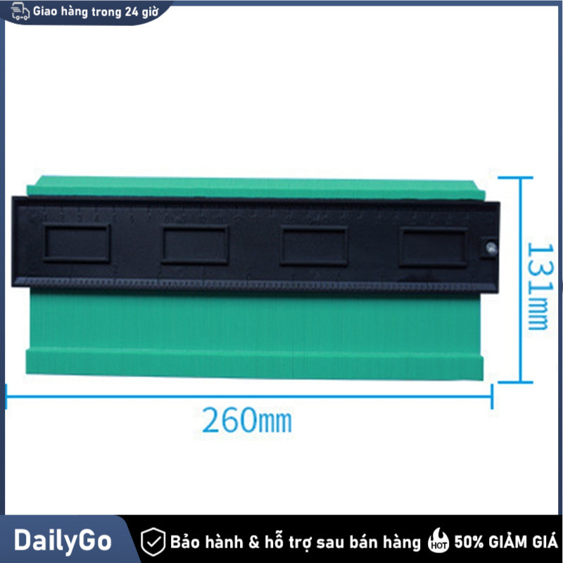 Thước đo đa góc 250mm, đo góc cạnh & đường viền，Thước đo lấy góc đường viền，có khóa kim loại，đường viền，góc cạnh
