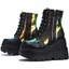 Phong Cách Mỹ 43 Kích Thước Phong Cách Gothic Dày Giày Bốt Xe Máy Rider Boots Nhưng Chiều Dài Đầu Gối Ôm Hơn Nhìn Cao Giày Bốt Nam Nữ Cùng Phong Cách