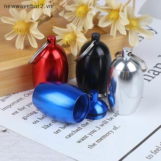 [Mới] Hộp đựng thuốc có khóa móc khóa Hộp đựng thuốc Hộp đựng viên nang bỏ túi.