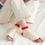 Tất năm ngón tay BORAGETE, Tất mũi Tabi thoáng khí họa tiết mèo ngộ nghĩnh, Tất ngón chân bằng vải Cotton chống trượt thời trang Sử dụng thông thường