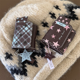 Blue Pink Star + Mặt dây chuyền cho AirPods 1 / 2 3 Pro Pro2 pro3 Airpod4 Bộ tai nghe Vỏ bảo vệ Bluetooth không dây AirPods Pro i3 i4 pro3 Vỏ bảo vệ tai nghe