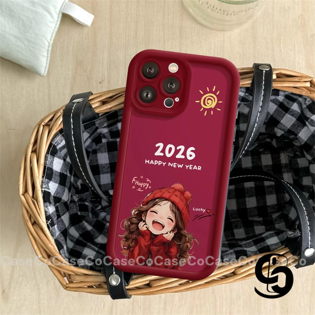 Vỏ Cho Redmi 13X 14C 12C 10C 13C 9C 13  9A 9T 10A 12 Note 8 11 12 10  9 14 13 Pro Ốp bảo vệ hình cô gái cười năm 2026