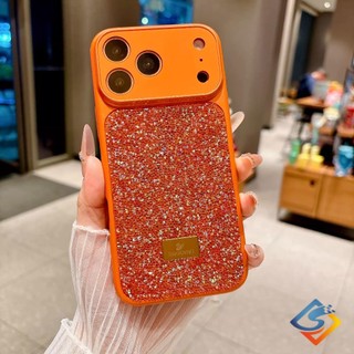 Sang Trọng Lấp Lánh Kim Cương Đổi Thành 17 Thiết Kế Ốp Lưng Điện Thoại IPhone 17 Pro Max 13 14 15 16 Pro Max Bảo Vệ Ống Kính Vỏ Cứng Chống Sốc