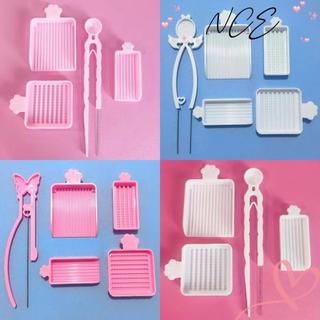 Bộ khay chọn hạt cầu chì 2.6 mm kèm nhíp kim đơn, hiệu quả cho việc làm handmade từ hạt nhựa.