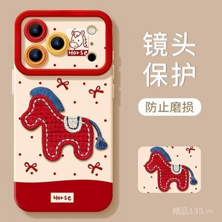 Thích hợp cho iphone17promax Ngựa Dễ Thương S12PRO Xu Hướng Sáng Tạo Bao Gồm Tất Cả 13 14 15 11