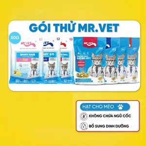Túi Mẫu Thử Thức Ăn Cho Mèo MRVET Dạng Hạt Gói 50G Cải Thiện Sức Khoẻ Đường Tiết Niệu Cho Mèo