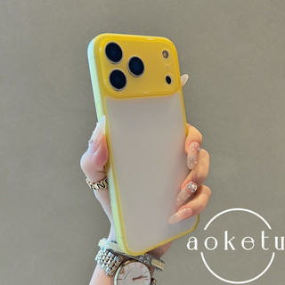 Màu sắc tương phản trong suốt đơn giản phù hợp với vỏ điện thoại iPhone 17 Promax, vỏ mềm chống rơi cá nhân hóa Apple 16 Pro, vỏ mềm bao gồm tất cả 14 / 13 / 12