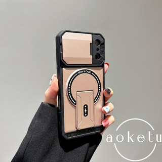 Mech chống rơi ba trong một khung thích hợp cho vỏ điện thoại từ tính 17 Apple 16 Promax 15 / 14 / 13 bao gồm tất cả vỏ cứng silicon