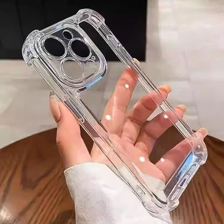 Dày túi khí góc áp dụng cho iPhone15promax/16/17 chống rơi 14/13 vỏ mềm 12 trong suốt 11