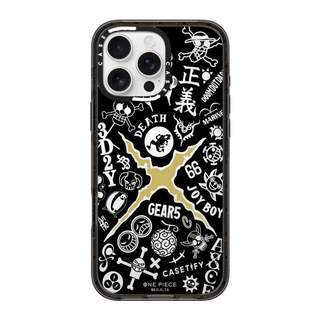 CASECASE X One Piece Biểu Tượng Công Lý Cạnh Đen Trong Suốt Cứng Hút Từ Tính Tác Động Dành Cho Apple IPhone 12 13 14 15 16 17 Pro Max Air Plus Có Hộp