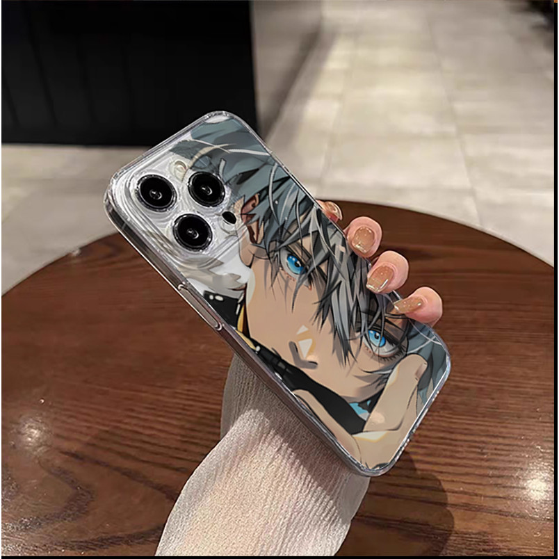 Ốp Điện Thoại Anime Jujutsu Kaisen Gojo Cho Redmi A5 A3 A2 A1 Note 12 11 10 8 Plus Pro MAX 10S 12S POCO C61 Cover Hoạt Hình Trong Suốt Mềm Mại