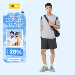 Bộ đồ nam YODY can phối nách lé vai co giẫn nhẹ thông thoáng MCST25S056