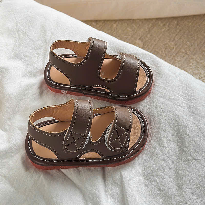 ( hàng sẵn ) sandal bé gái - dép rọ tập đi cho bé trai nhẹ có còi bíp bíp tít tít chống trượt từ 6m 2501 ( có video )