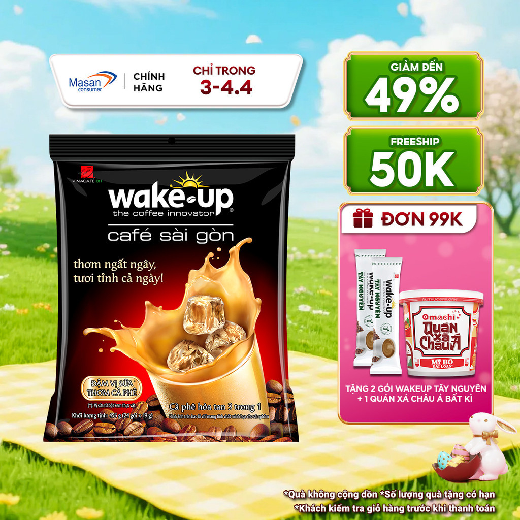 Cà phê Wake up Sài Gòn 24gói x 19gr review - Có đáng mua không?