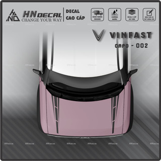 DECAL DÁN CAPO XE VF3 - TEM DÁN CAPO VF3 MẪU MỚI NHẤT Tem VF3 cao cấp ( MẪU 02 )