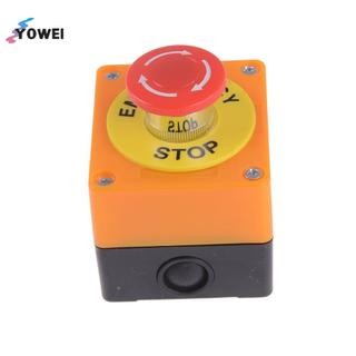 YOWEI Red Sign Nấm Dừng Khẩn Cấp Nút Nhấn Trạm Công Tắc 1 NO 1 NC VN