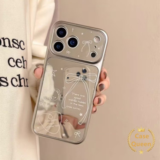 Vỏ gương trang điểm hình gấu dễ thương đơn giản tương thích cho IPhone XR 17 16 12 11 15 14 13 Pro Max Air X XS Max 16 14 15 Plus Vỏ mới sáng tạo hợp thời trang