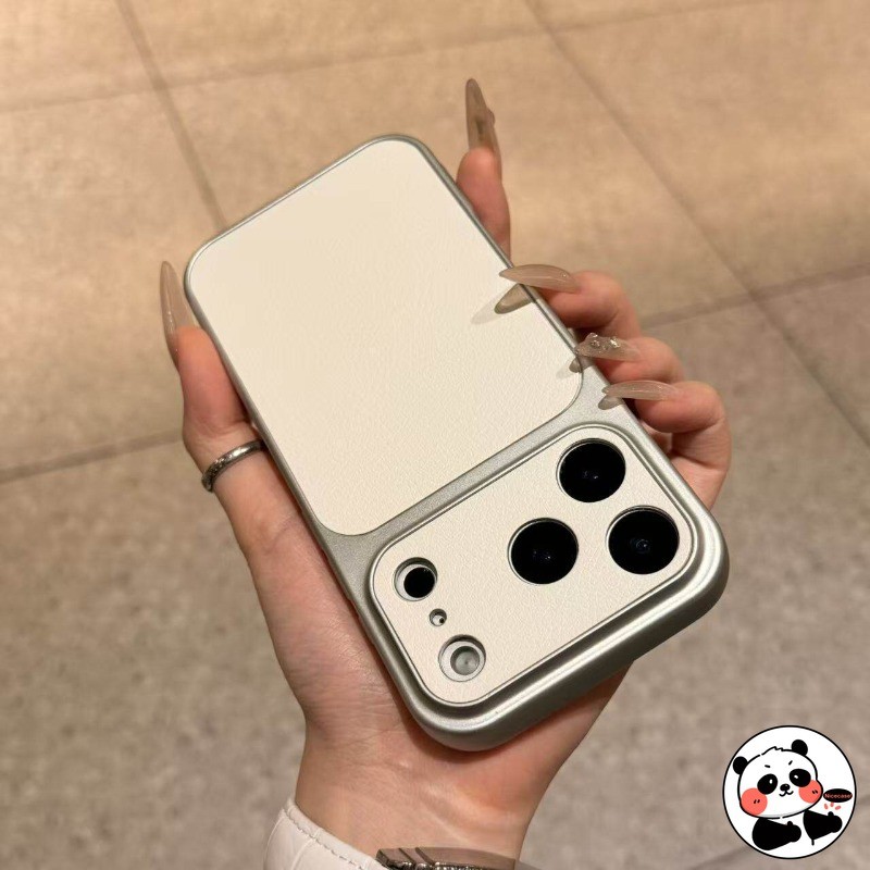 Ốp Điện Thoại Da Cho Xiaomi Poco X8 X7 X6 Neo X4 NFC GT M8 M7 M6 Plus M4 F8 F7 Ultra F6 F5 Pro F4 F3 C75 C65 5G 4G Vỏ Sang Trọng Màu Bạc Dễ Thương ins Phong Cách Đơn Giản Da Cừu Vỏ Mềm