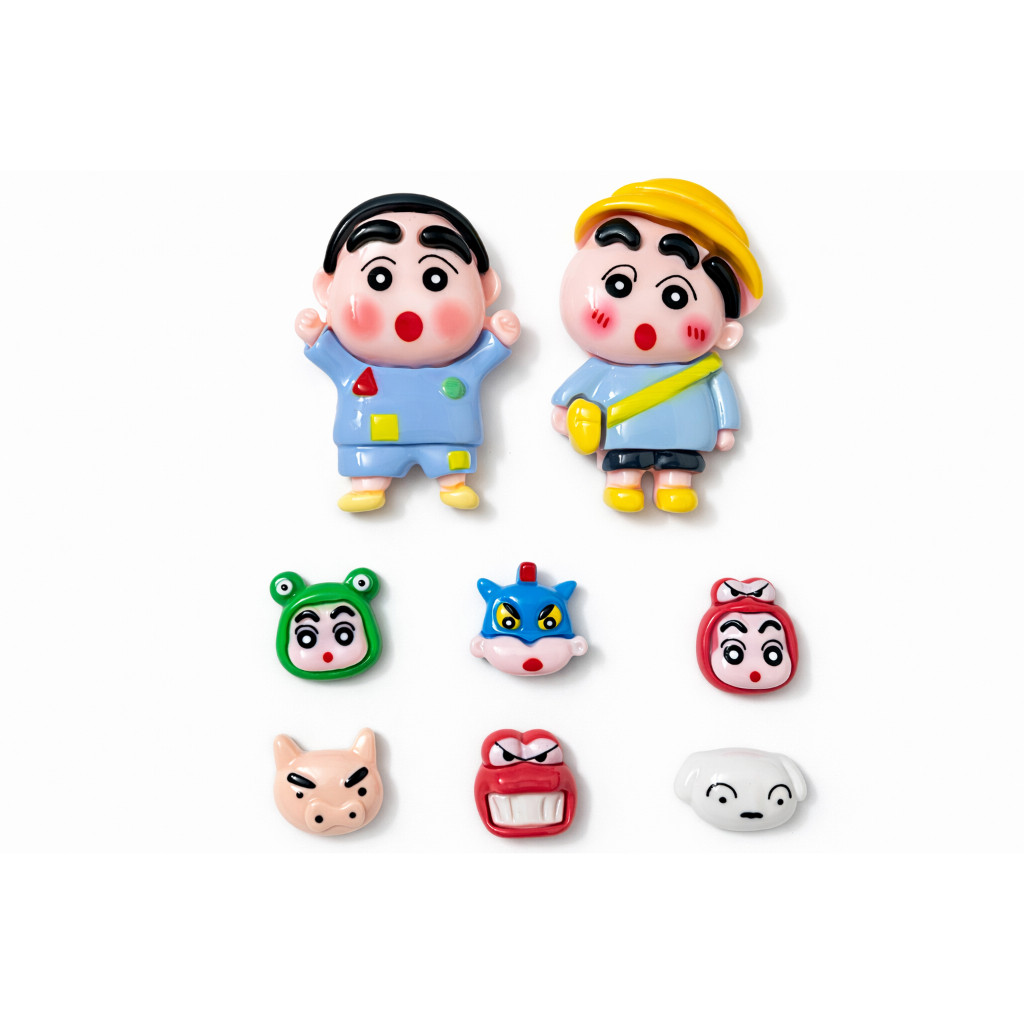 Set charm Shin cậu bé bút chì - Shin đổi mặt siêu cưng- Set charm gắn dép hottrend