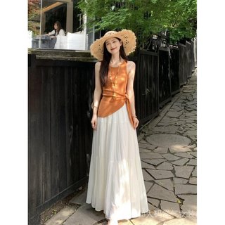 Seckill Giảm Giá 10%! Quần Áo Nữ Plus Size Mới Thời Trang Hè Siêu Hot - Bộ Hai Miếng Phù Hợp Với Váy Giúp Trẻ Hóa