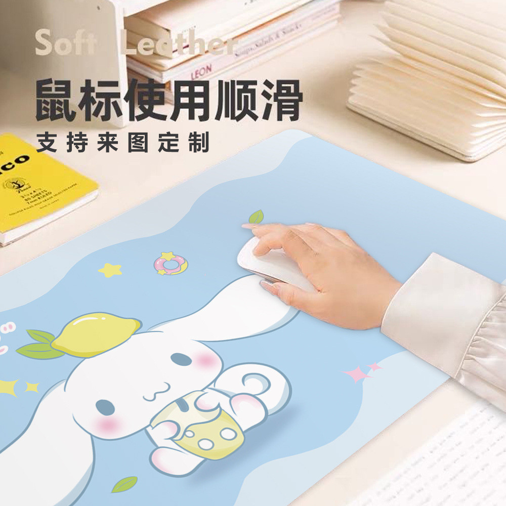 Thảm Trải Bàn Làm Việc Chống nước miếng lót chuột cỡ lớn dễ thương da hai mặt 1.5mm chống ồn ký túc xá học sinh sanrio 35x80cm