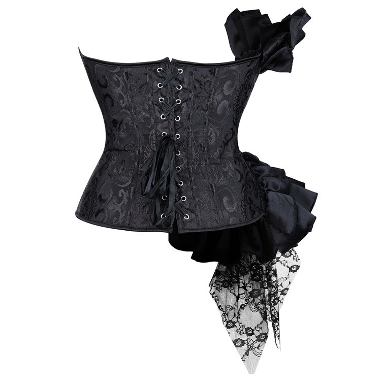 Corset phong cách mới, Ren Satin, Xương cá cung điện
