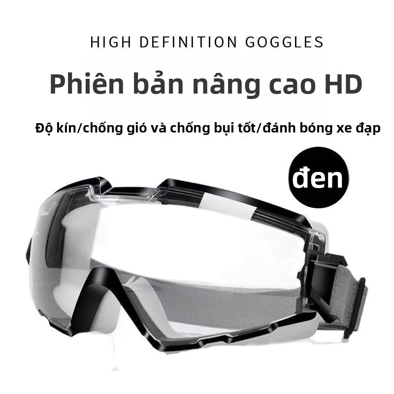 Kính bảo hộ xe điện, chống gió, chống bụi, chống bắn nước, kèm kính cận chống sương mù
