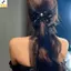 Kẹp Tóc Nơ Lớn Gothic với Ruy Băng Dài, Thích Hợp cho Bé Gái Dễ Thương và Thời Trang