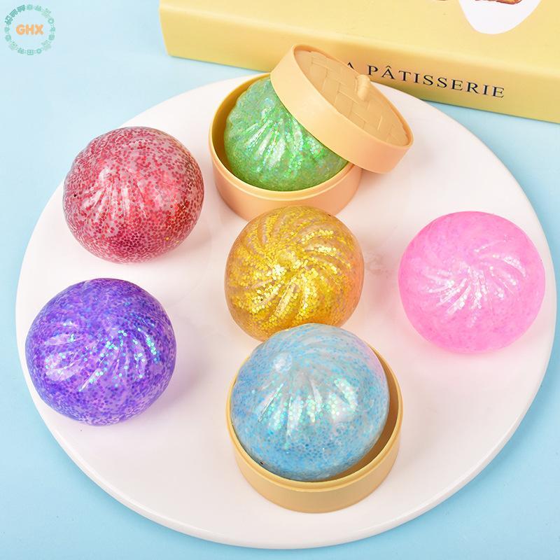 GHX Squishy Mô Phỏng Bánh Bao Bóng Áp Lực Đồ Chơi Giảm Căng Thẳng Mềm Xúc Giác Cho Bàn Làm Việc Văn Phòng Và Trang Trí Nhà VN