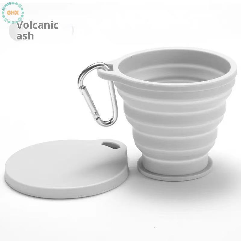 GHX Cốc Uống Gấp Chịu Nhiệt Cốc Nước Di Động Cao Su Du Lịch Cắm Trại Silicon Mềm VN