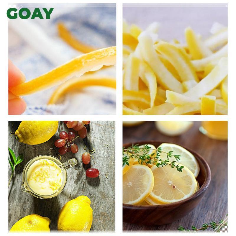 GOAY 1 Máy gọt vỏ chanh bằng thép không gỉ Dụng cụ gọt vỏ trái cây chống ăn mòn Thân thiện với môi trường Tay cầm gỗ chống rỉ Dụng cụ nhà bếp Dao gọt vỏ VN