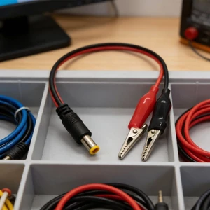 Yoo Pack gồm 2 Kẹp cá sấu ổn định sang dây kiểm tra DC5521 Dây kỹ thuật số để phát hiện đầu ra Hệ thống sạc và năng lượng mặt trời