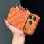 Hydro Dip Ốp Cho iphone 17 16 Pro Max Không Dây Sạc Vòng Chân Đế Kim Loại Chống Vân Tay Tốt Grip Cover