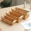 Giỏ đựng đồ có tay cầm bằng gỗ Giỏ sắp xếp màu nâu, Giỏ trưng bày hình chữ nhật họa tiết dệt sáng tạo Cửa hàng tại nhà Khách sạn