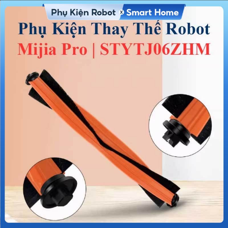 Phụ kiện Robot Mijia Pro STYTJ06ZHM, Chổi Lăn Chính, Chổi Cạnh, Bộ Lọc Hepa, Giẻ Lau, Đế Gắn Khăn