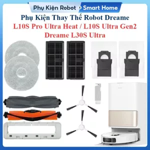 Phụ Kiện Thay Thế Robot Dreame L10S Pro Ultra Heat, L10S Ultra Gen2, L30S Ultra/ Chổi Lăn, Chổi Cạnh, Lọc Hepa, Giẻ Lau