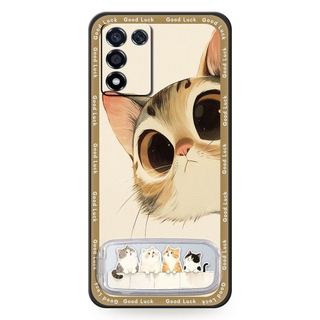 Ốp Điện Thoại Chân Đế Gương Cho OPPO K9S / Realme Q3S / Q3T / K10 Vitality Edition Túi Điện Thoại Thêu Chống Bụi Bẩn Bảo Vệ Chống Sốc Chống Thấm Nước Thiết Kế Thời Trang Bọc Toàn Bộ Hoạt Hình
