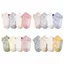 PYCOU 4 Cái / bộ Tất Trẻ Em, Tất Ngắn Lưới Cotton Thoáng Khí Cho Bé, Chất Lượng Cao Chống Trơn Trượt Mỏng Hoạt Hình Bé Trai Bé Gái Tầng Tất Xuân Hè