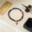 Vòng tay Tourmaline cầu vồng để thi thành côngGood Luck Charm dành cho sinh viên Cặp đôi & Những người bạn thân nhất