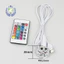 9QXH USB 5v RGB Đèn Hạt Gradient đầy màu sắc với đèn điều khiển từ xa + Cáp chuyển đổi USB Nguồn sáng