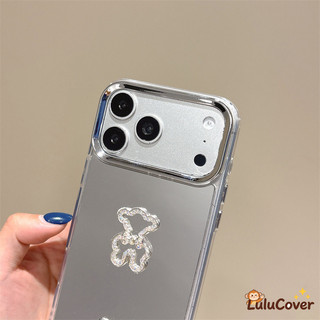 3D INS Nơ Gấu Kim Cương Giả Trang Điểm Gương Dành Cho Tecno Spark G03 Go 2 1 2024 50 40C 30 30C Slim 10 Pro 9 8 8C 6 5 Air Go 2025 Dễ Thương Bling Sang Trọng Thanh Lịch Mỏng Cô Gái
